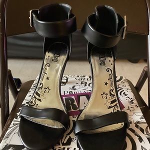 Strap toe heels size 8